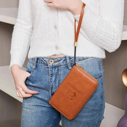 Portefeuille Pochette de Voyage pour Passeport Noir – vue 2 – Yokabag