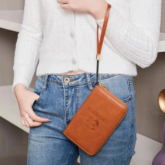 Portefeuille Pochette de Voyage pour Passeport Noir – vue 2 – Yokabag