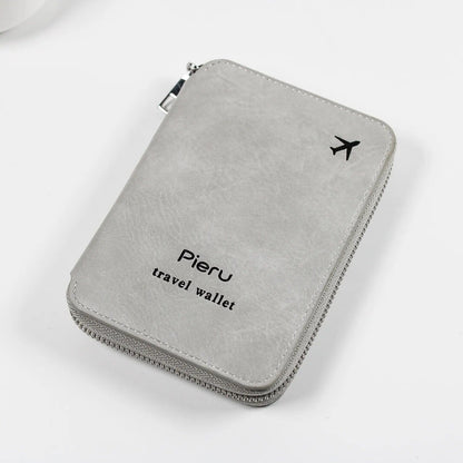 Portefeuille de Voyage Passeport Avion Multifonctionnel Marron – vue 5 – Yokabag