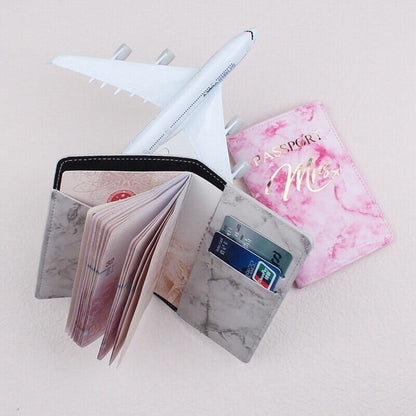 Protège-Passeport Mr And Mrs - Édition Marbrée Mrs (Rose) – vue 2 – Yokabag
