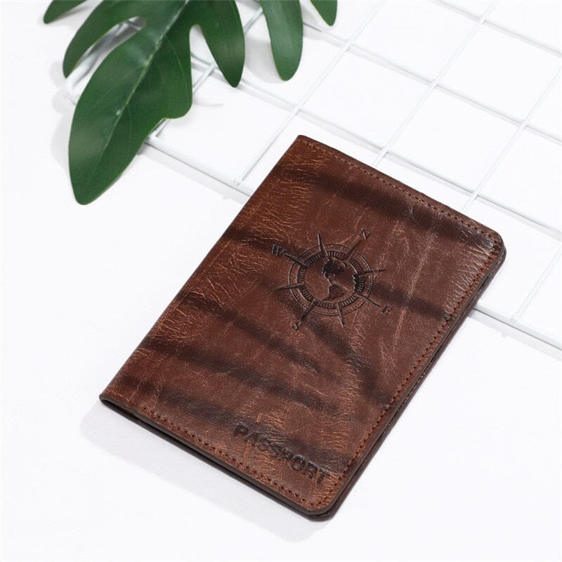 Protège-Passeport Rose des Vents Travel Noir – vue 4 – Yokabag