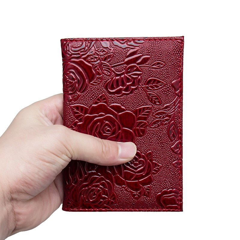 Protège-Passeport - Voyage en Roses en Relief – vue 4 – Yokabag