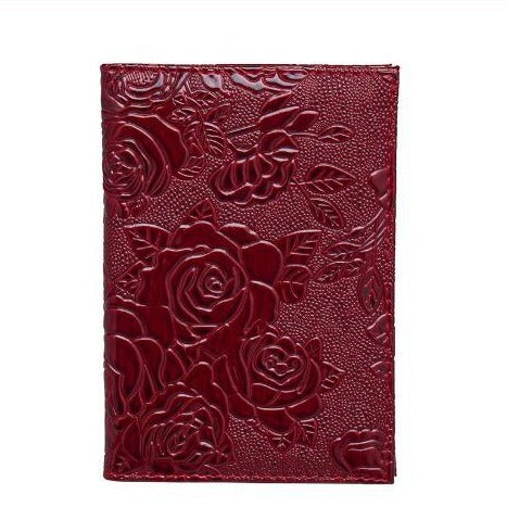 Protège-Passeport - Voyage en Roses en Relief Violet – vue 2 – Yokabag