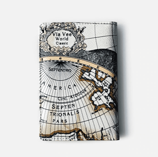 Protège-Passeport Antique Map White – vue 2 – Yokabag