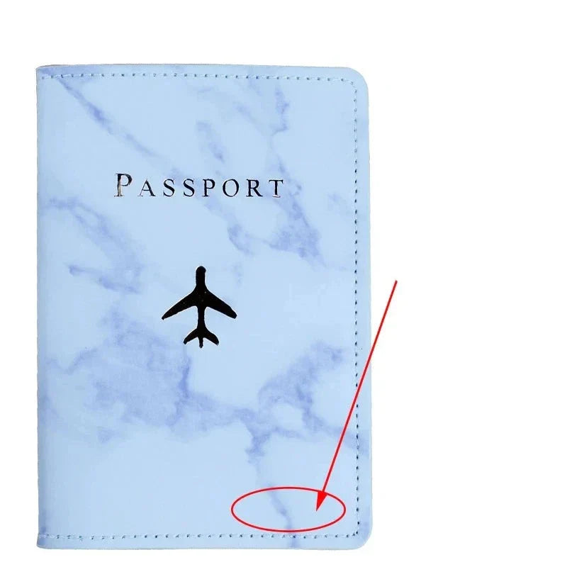 Protège-Passeport Personnalisé Avion Marron – vue 8 – Yokabag