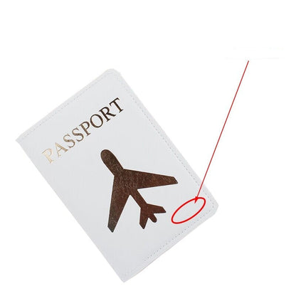 Protège-Passeport Voyage Personnalisé - Gros Avion Bleu Ciel – vue 4 – Yokabag