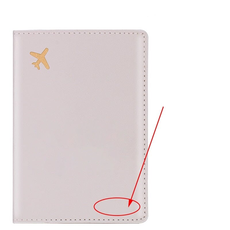 Protège-Passeport Personnalisé - Mini Avion Violet – vue 5 – Yokabag