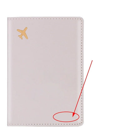 Protège-Passeport Personnalisé - Mini Avion Violet – vue 5 – Yokabag