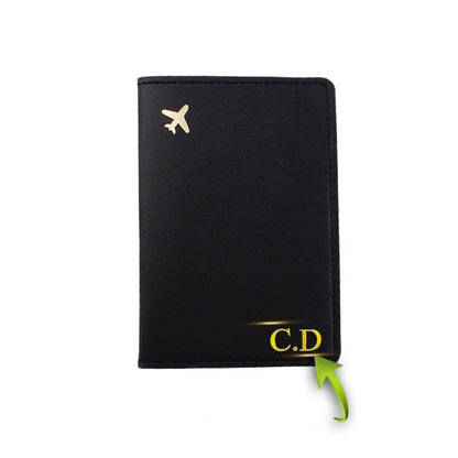 Protège-Passeport Personnalisé - Mini Avion Blanc – vue 2 – Yokabag