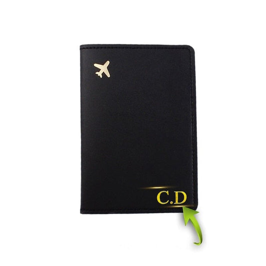 Protège-Passeport Personnalisé - Mini Avion Blanc – vue 2 – Yokabag