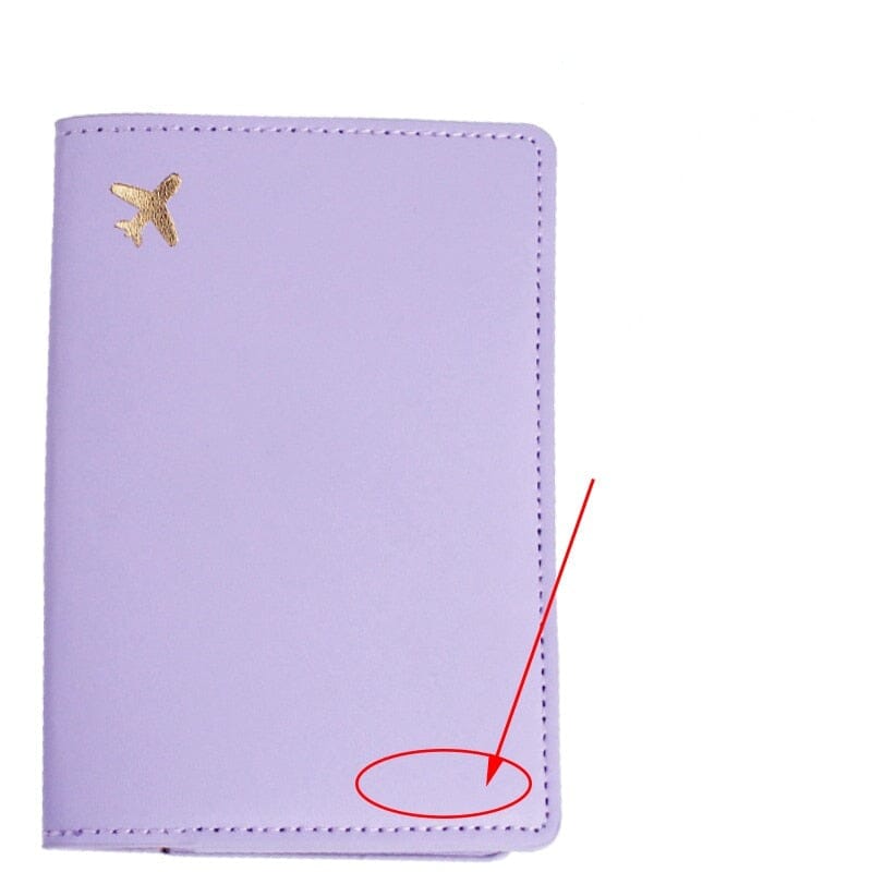 Protège-Passeport Personnalisé - Mini Avion Marron – vue 4 – Yokabag