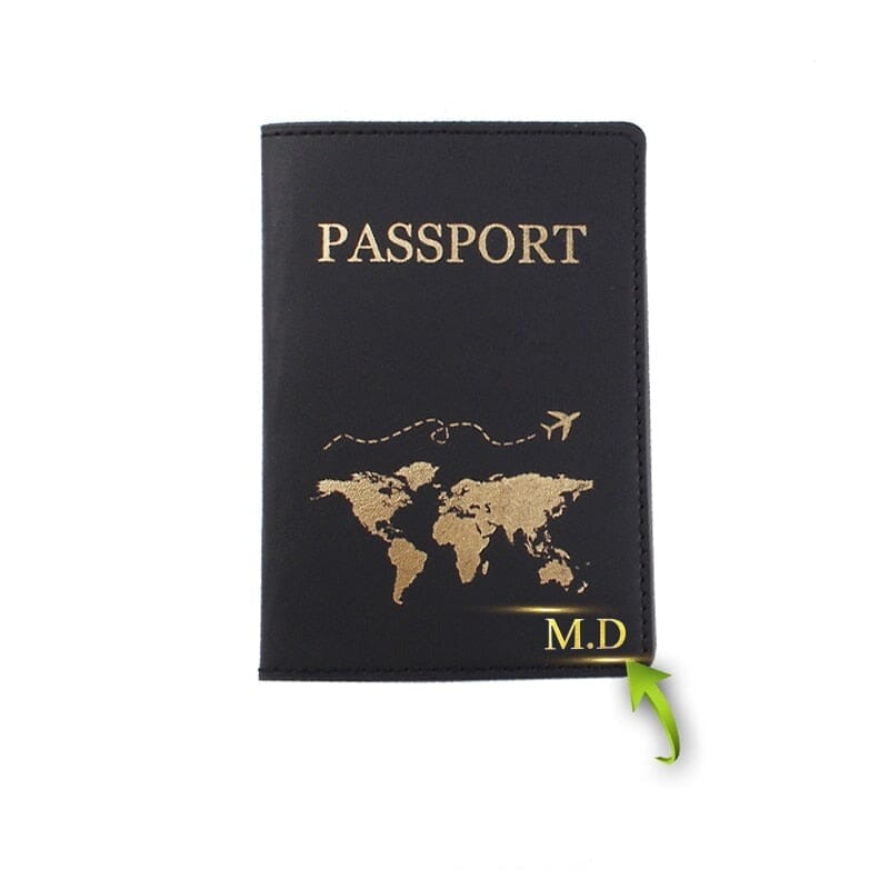 Protège-Passeport Personnalisé World Trip Blanc – vue 2 – Yokabag