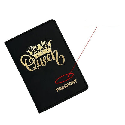 Protège-Passeport Personnalisé Couple Queen & King Queen (Rose) – vue 4 – Yokabag