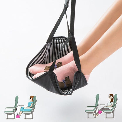 Repose-Pieds Avion Confort Voyage Noir – vue 2 – Yokabag