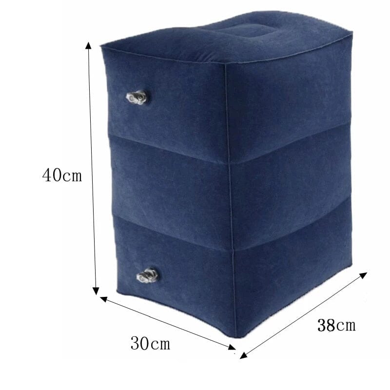 Repose-Pieds Voyage Gonflable - Coussin Avion & Voiture – vue 7 – Yokabag