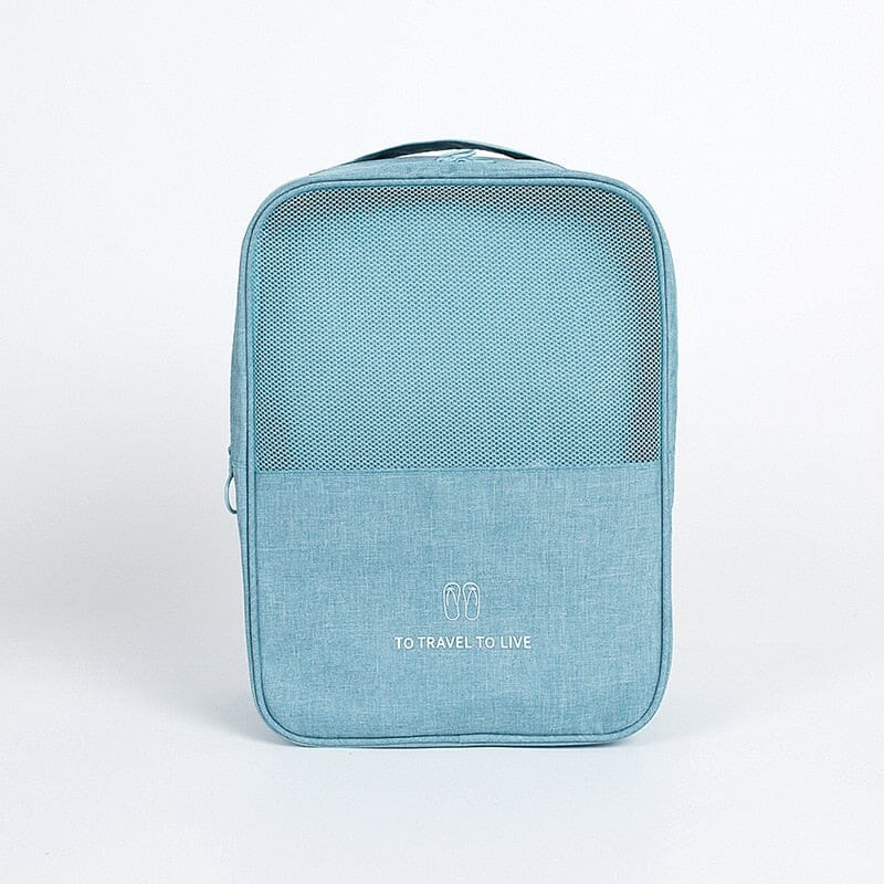 Sac à Chaussures de Voyage - Bleu Ciel
