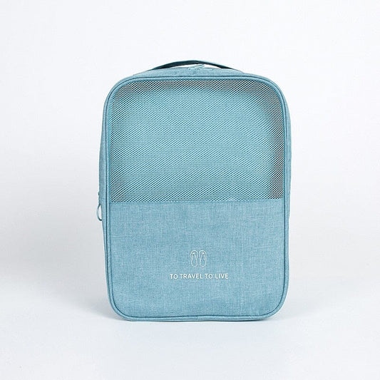 Sac à Chaussures de Voyage - Bleu Ciel