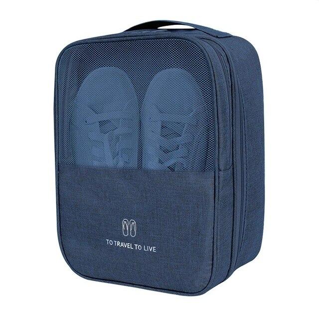 Sac de Voyage pour Chaussures- (Bleu Marine)