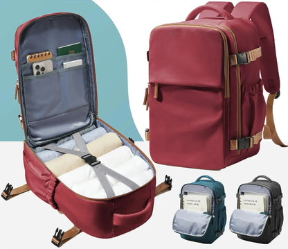 Sac à Dos de Voyage en Cabine 40x30x20 Bleu – vue 3 – Yokabag