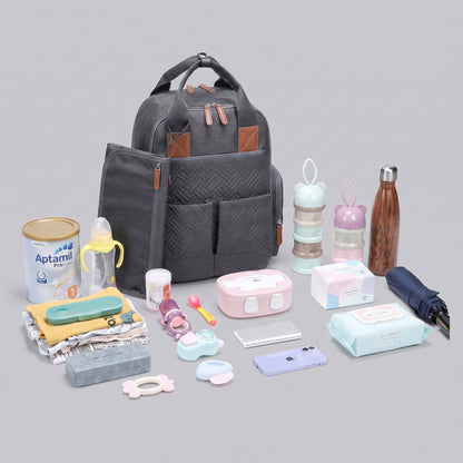 Sac à Dos Voyage Bébé - Avec Tapis à Langer Noir – vue 2 – Yokabag