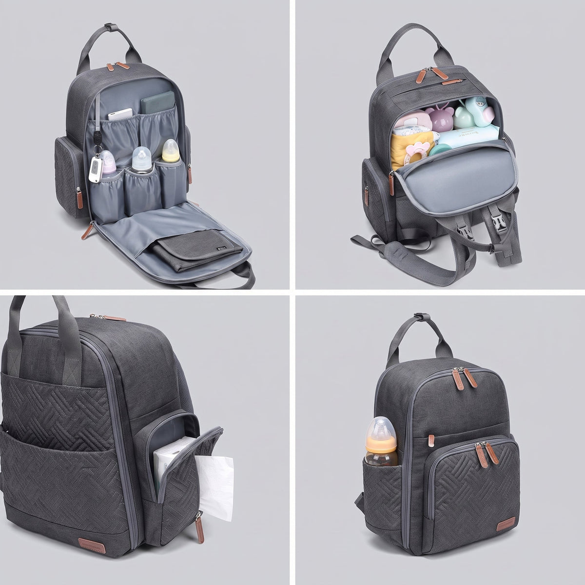 Sac à Dos Voyage Bébé - Avec Tapis à Langer – vue 6 – Yokabag