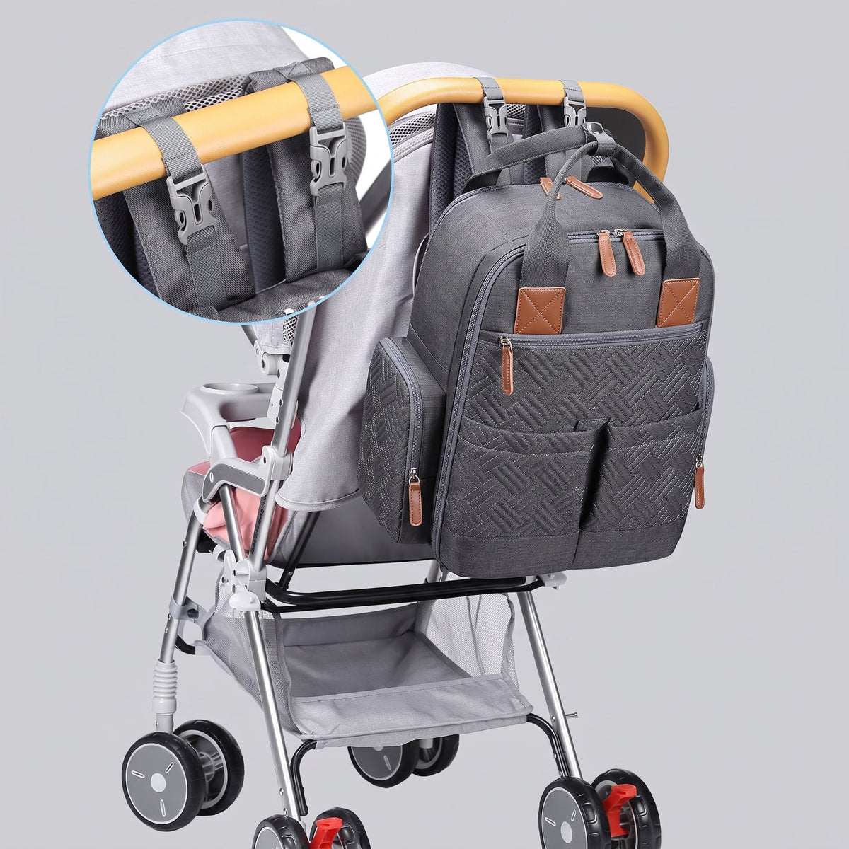 Sac à Dos Voyage Bébé - Avec Tapis à Langer – vue 3 – Yokabag