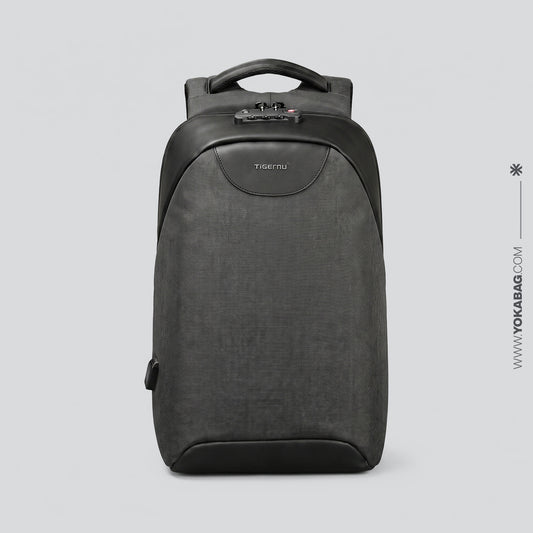 Sac à Dos Connecté (TSA) Gris – vue 2 – Yokabag