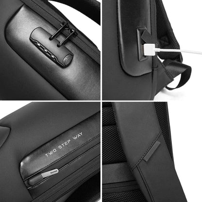 Sac à Dos Sécurisé - Explorer avec Port USB Bleu – vue 3 – Yokabag