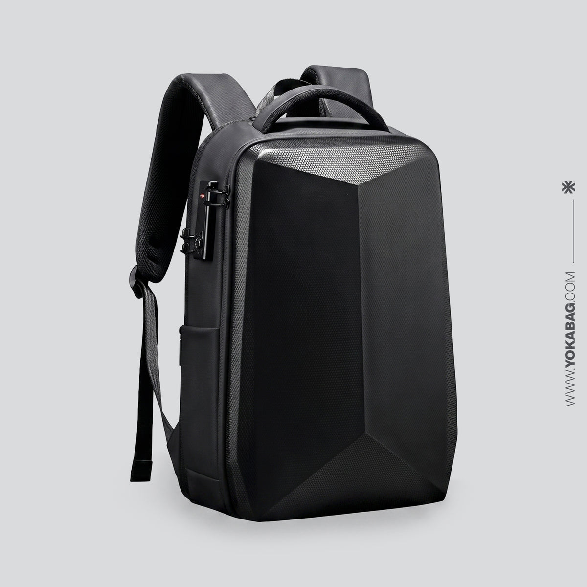 Sac à Dos Sécurisé - avec Coque Rigide et Port USB
