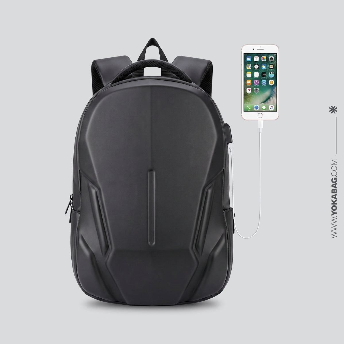 Sac à Dos Nomade Sécurisé - Rigide & Connecté (15.6 Pouces)