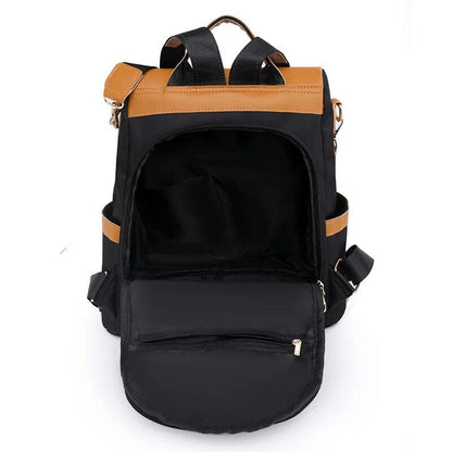 Sac à Dos Sécurisé Femme Voyage- Fermeture Dorsale Gris – vue 3 – Yokabag