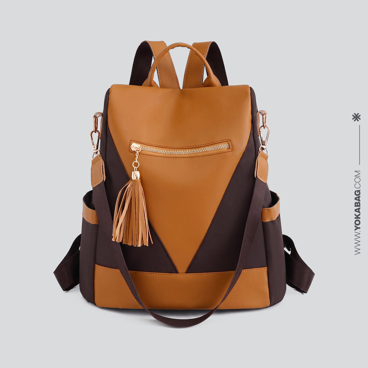 Sac à Dos Sécurisé Femme Voyage- Fermeture Dorsale – vue 7 – Yokabag