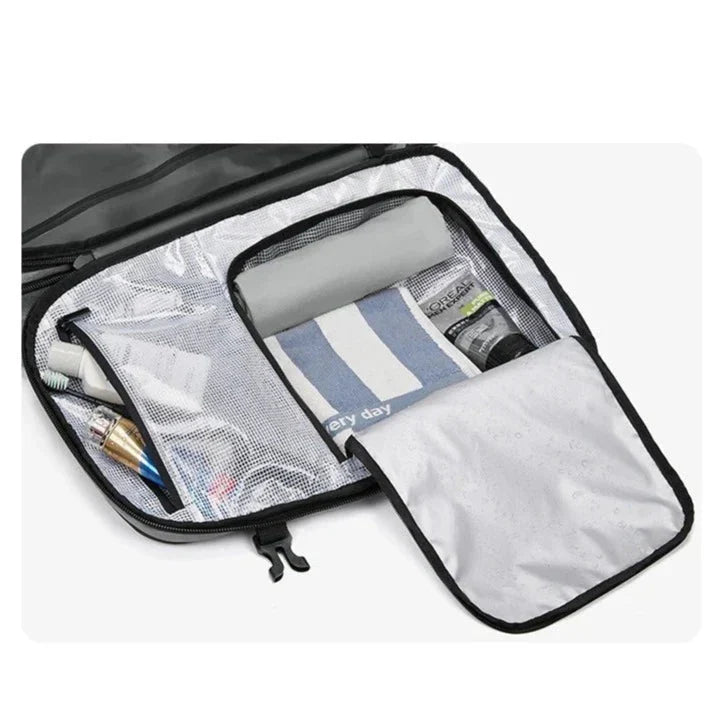 Sac à Dos Sécurisé Voyage Cabine à Compression Vacance Bleu Marine – vue 4 – Yokabag