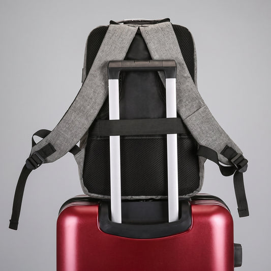 Sac à Dos Sécurisé avec Code Sécurisé Bleu Marine – vue 2 – Yokabag