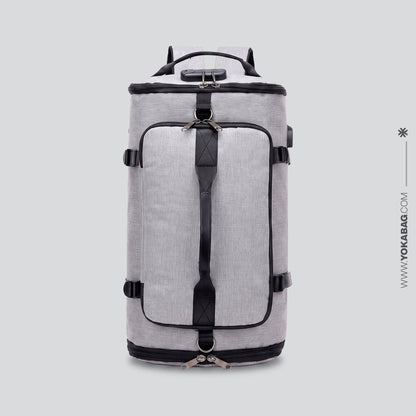 Sac à Dos Voyager avec Compartiment Chaussures Noir – vue 2 – Yokabag