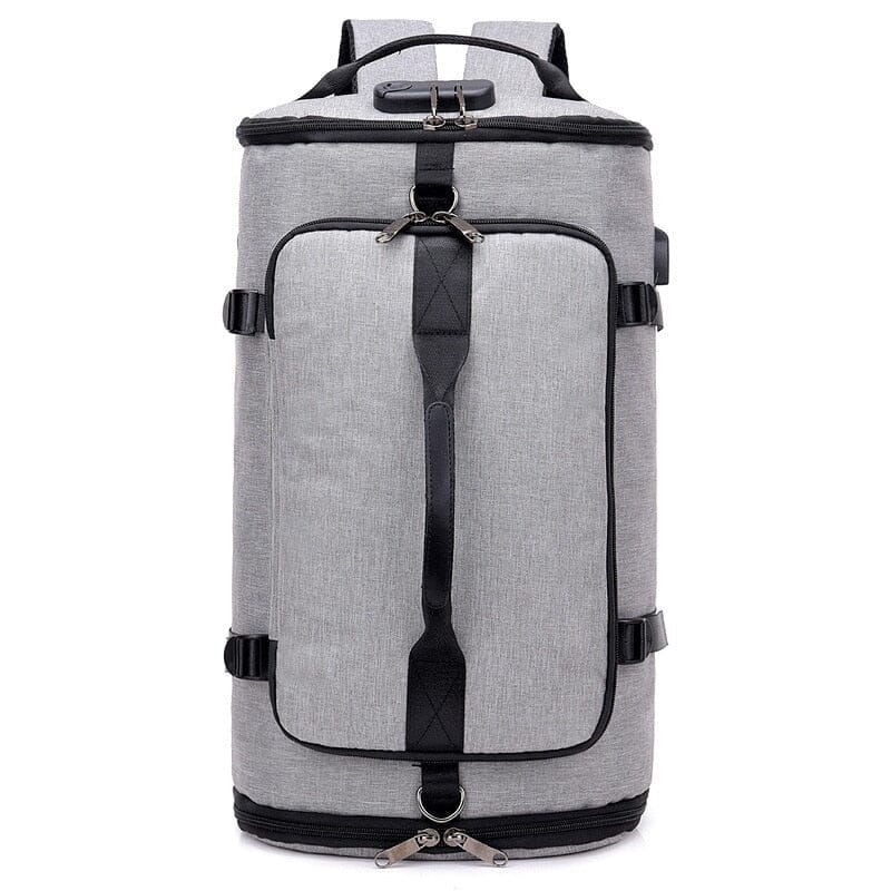 Sac à Dos Voyager avec Compartiment Chaussures Noir – vue 2 – Yokabag