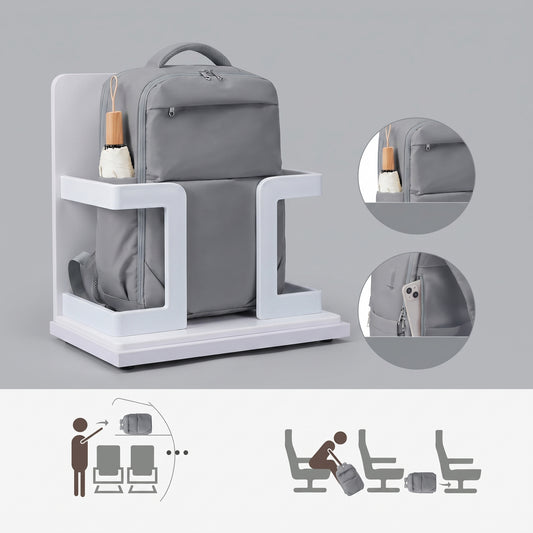 Sac à Dos Avion 40x20x25 - Voyager de manière Beige – vue 2 – Yokabag