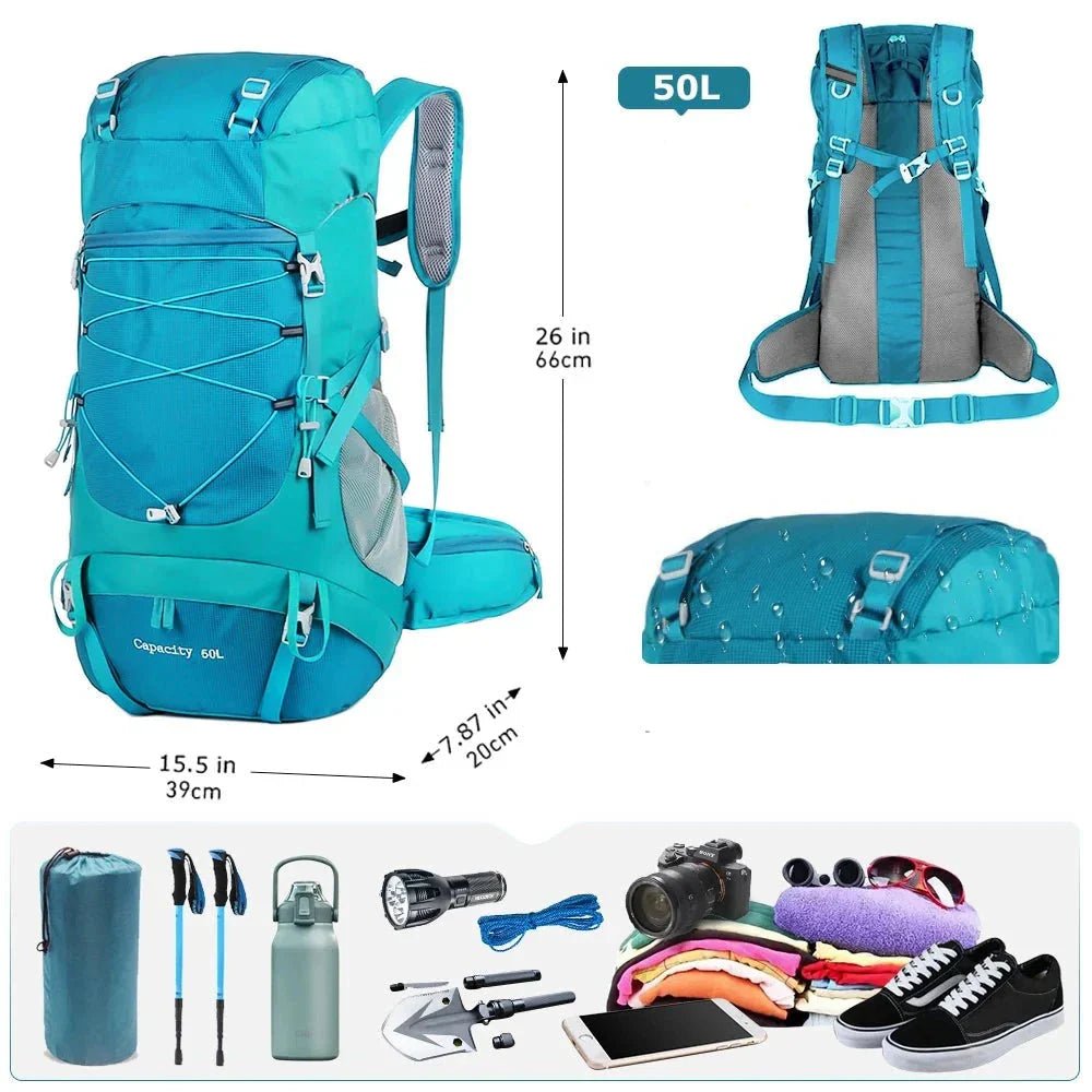 Sac à Dos Journey 50L Kaki – vue 3 – Yokabag