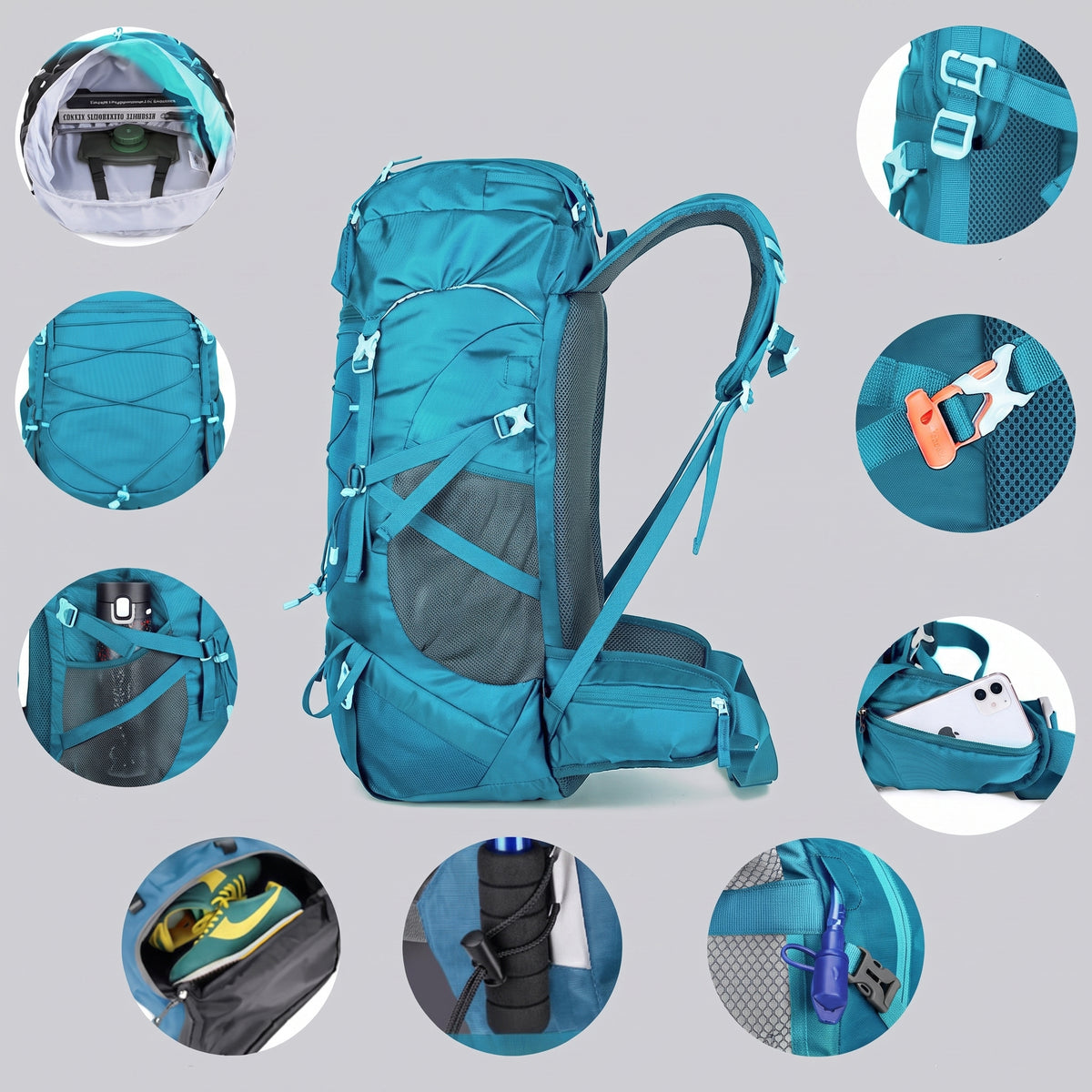 Sac à Dos Journey 50L Rouge – vue 4 – Yokabag