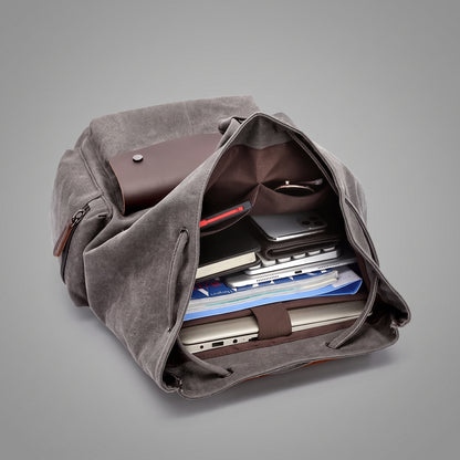 Sac à Dos Explorateur Rétro Marron – vue 2 – Yokabag