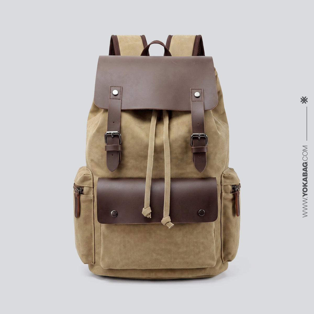 Sac à Dos Explorateur Rétro Bleu Marine – vue 6 – Yokabag