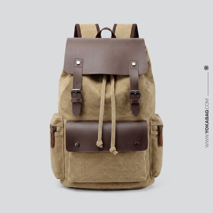 Sac à Dos Explorateur Rétro Bleu Marine – vue 6 – Yokabag