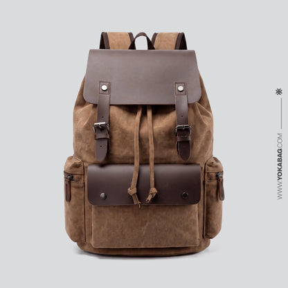 Sac à Dos Explorateur Rétro Kaki – vue 5 – Yokabag