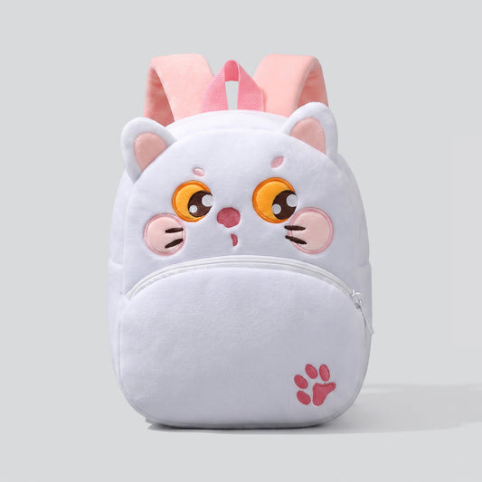 Sac à Dos Chat Blanc 3D - Explorateur de Mondes