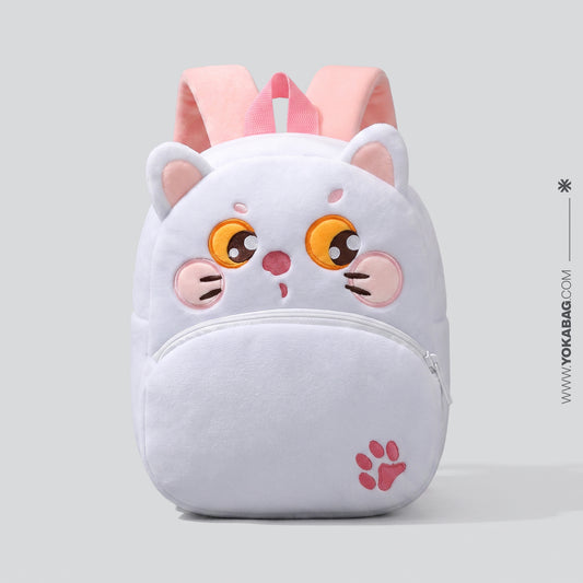 Sac à Dos Chat Blanc 3D - Explorateur de Mondes