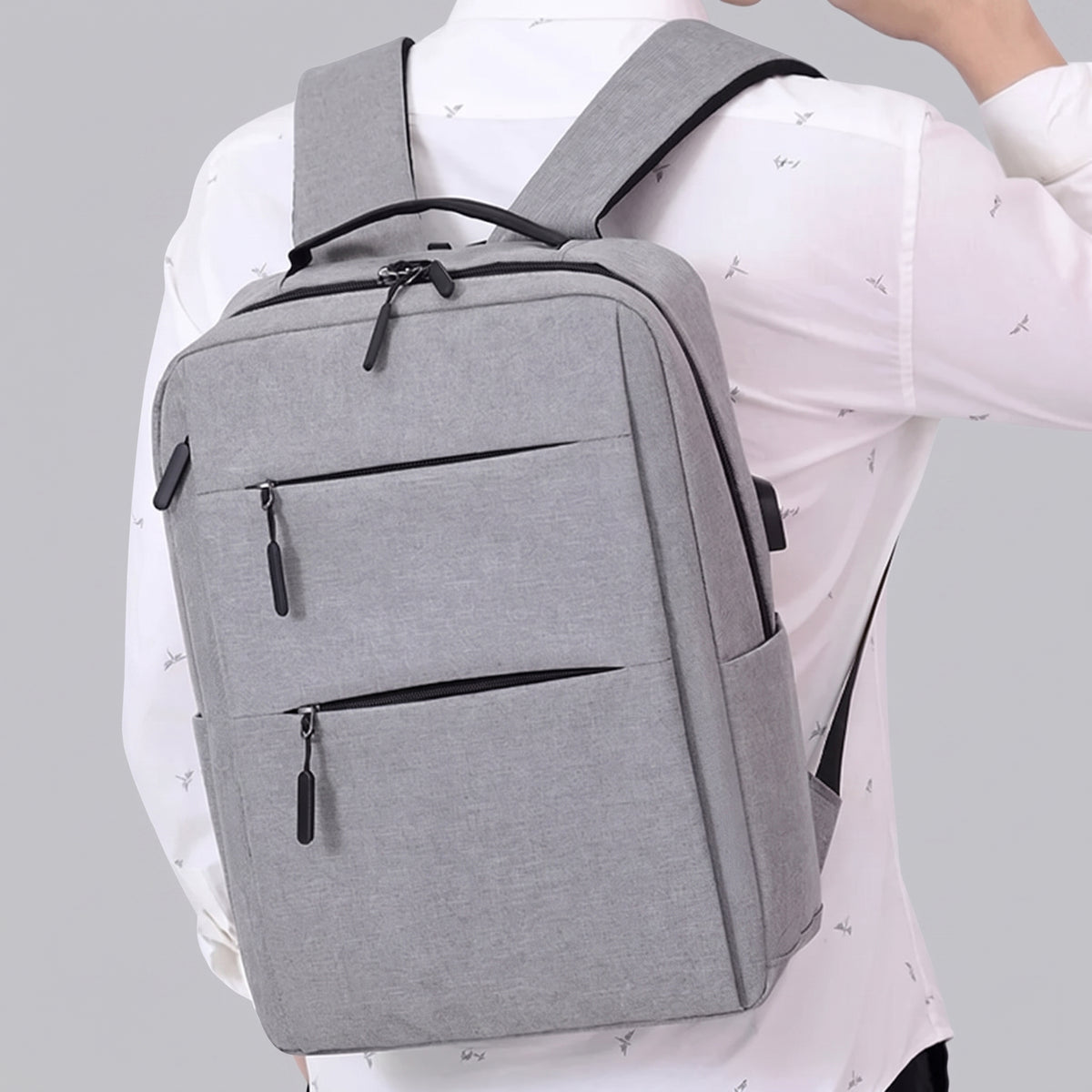 Sac à Dos Voyage pour Ordinateur 15.6 Pouces Noir – vue 2 – Yokabag
