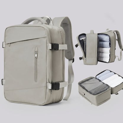 Sac à Dos de Voyage Cabine Avion 40x20x25 Beige – vue 3 – Yokabag
