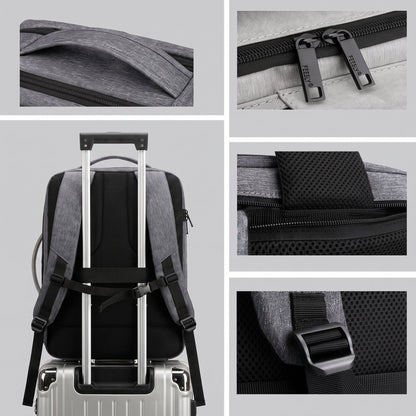 Sac à Dos Cabine pour les Week-Ends Aventure (Extensible) Noir – vue 2 – Yokabag