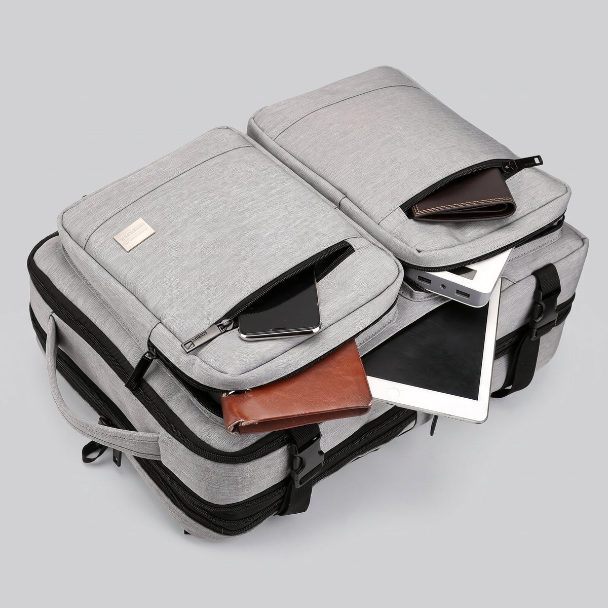 Sac à Dos Cabine pour les Week-Ends Aventure (Extensible) Bleu Marine – vue 4 – Yokabag