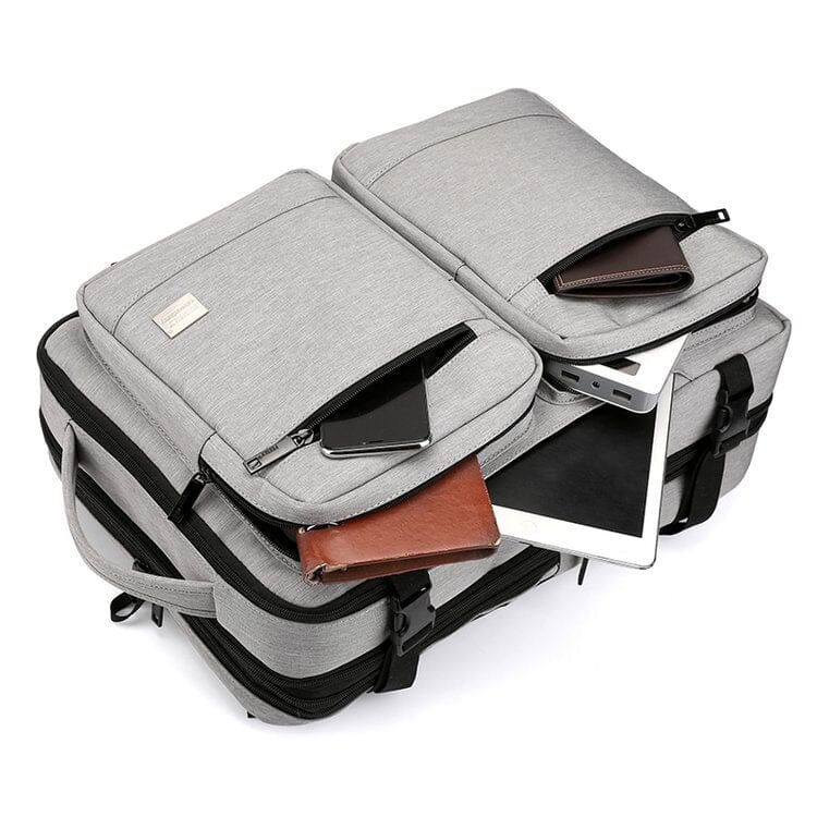 Sac à Dos Cabine pour les Week-Ends Aventure (Extensible) Bleu Marine – vue 4 – Yokabag